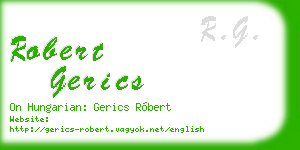 robert gerics business card