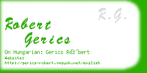 robert gerics business card